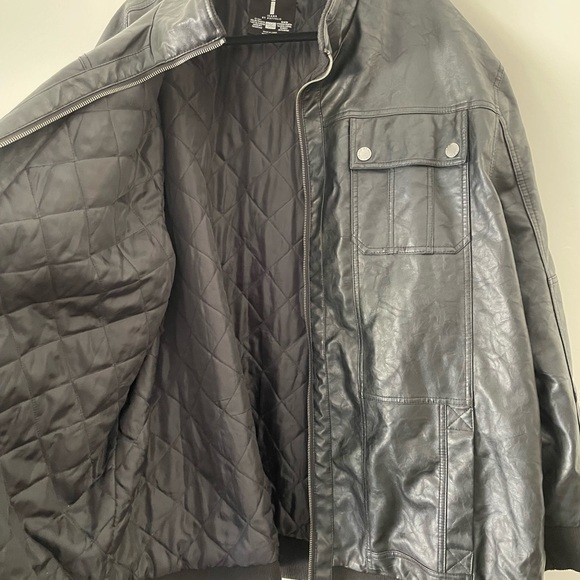 Jeans By Buffalo Men Leather Jackets Size 4 XLT - Picture 3 of 4